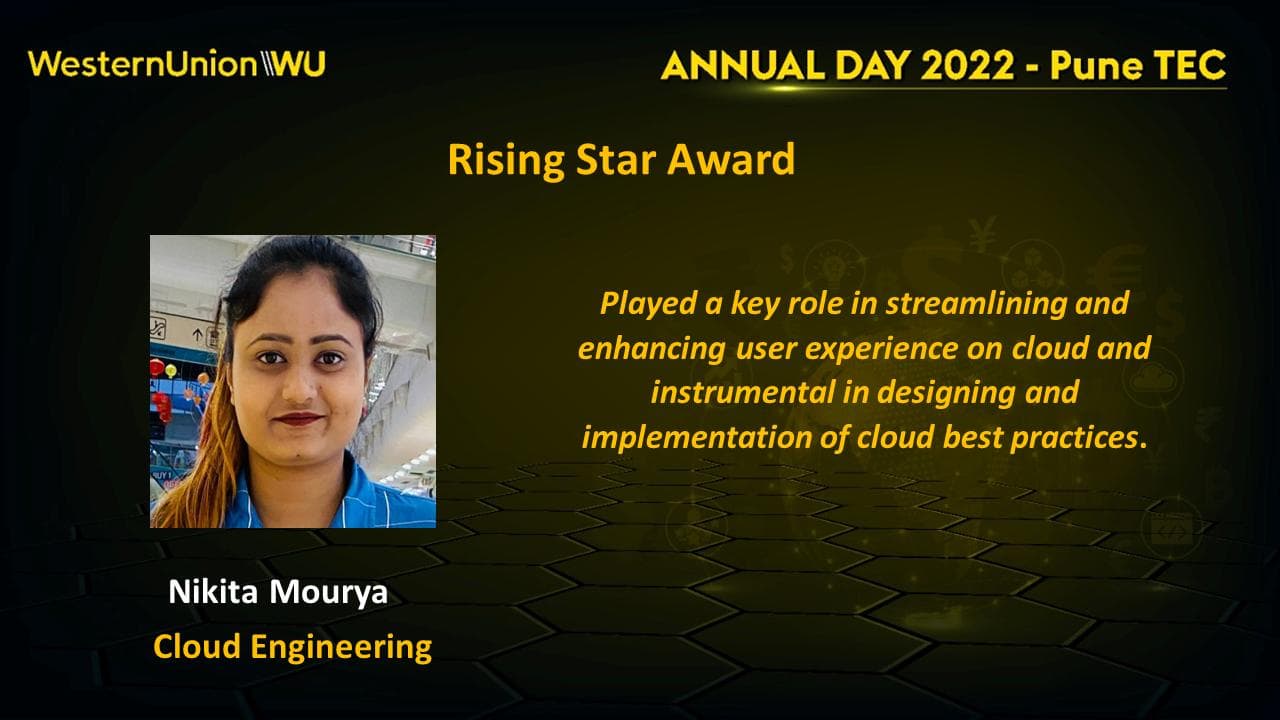 Western Union Rising Star Award